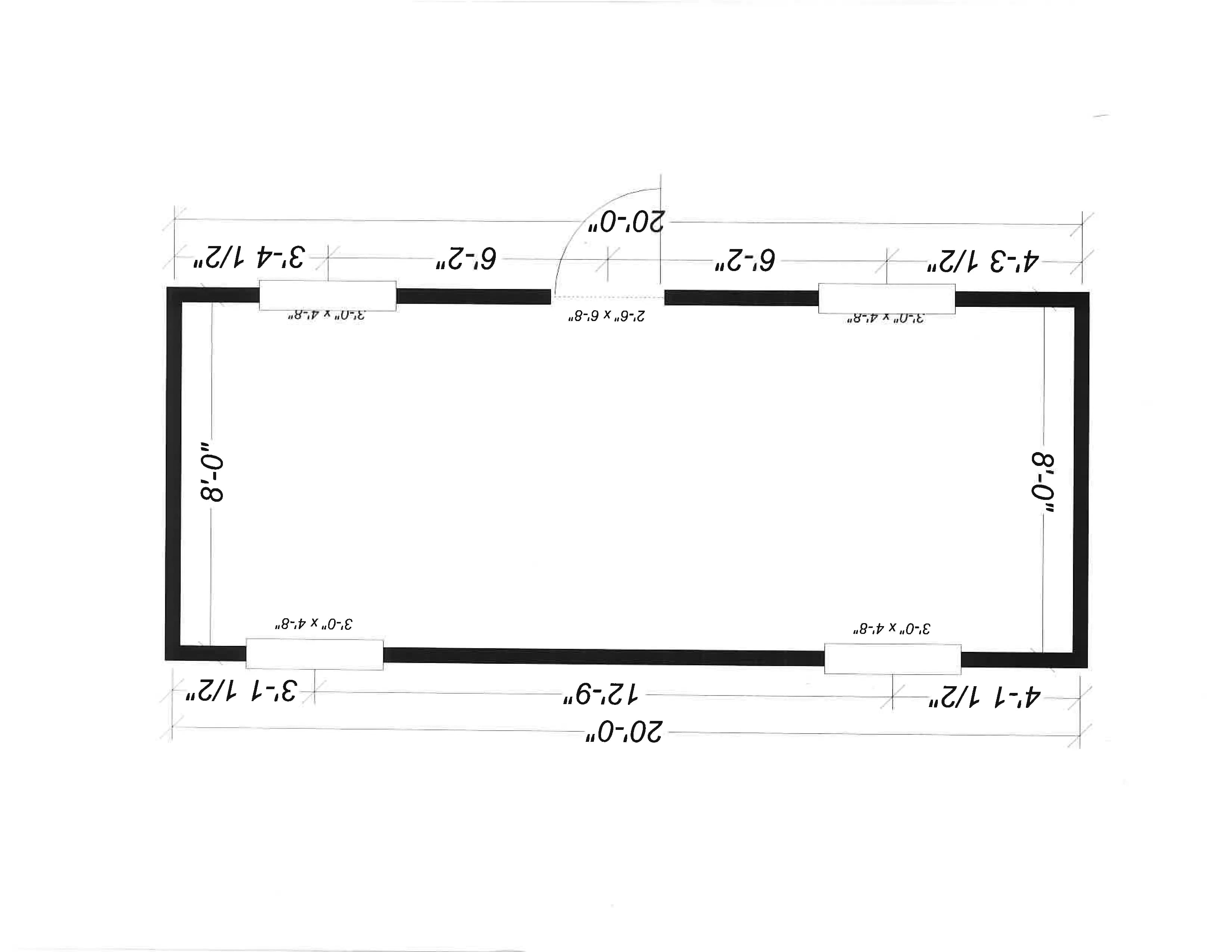 8x20 Office Floor Plan